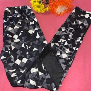 Head Athletic Mid Rise M Leggings Women Geometric